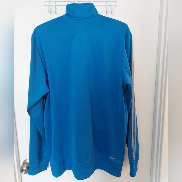 Adidas Women's Vibrant Blue Zip-Up Jacket - Picture 5 of 7